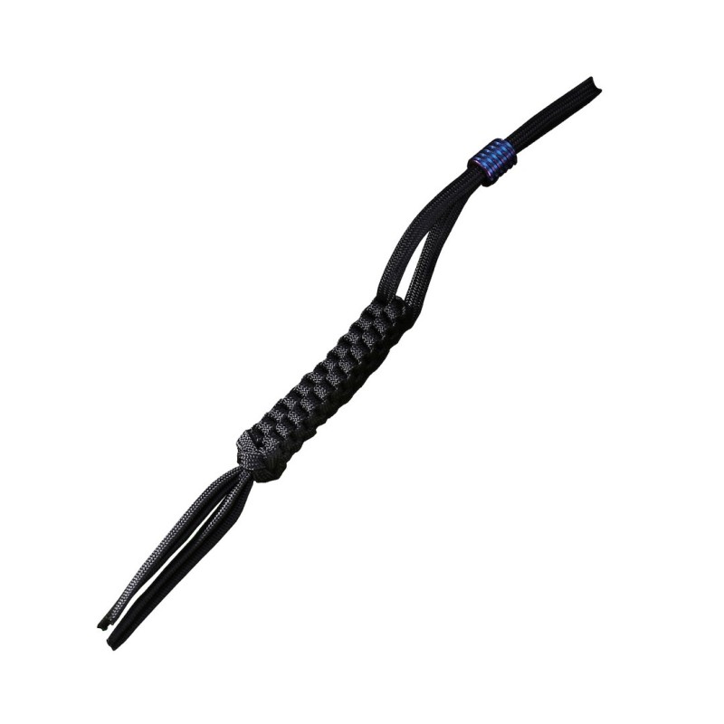 Zawieszka Paracord WE Black + Ti Bead Purple