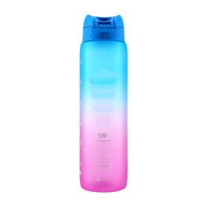 Bidon sportowy ION8 1000 ml Motivator niebiesko-różowy
