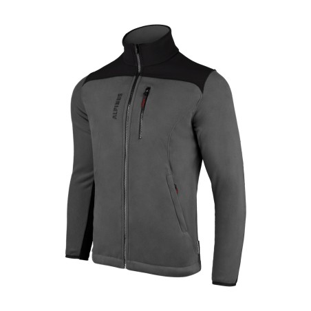 Bluza męska polarowa Alpinus Caen 200 ciemnoszara