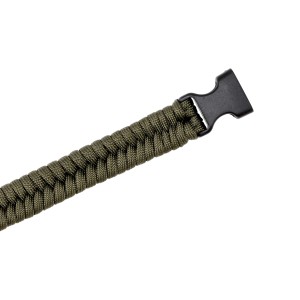Bransoletka Paracord EDCX Fish army green