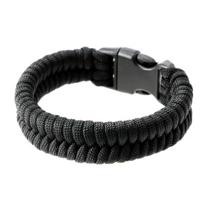 Bransoletka Paracord EDCX Fish black