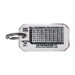 Brelok z termometrem Sun Co. Zip-O-Gage Neon zielony