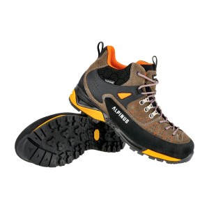Buty męskie Alpinus The Ridge Mid Pro antracytowo-pomarańczowe
