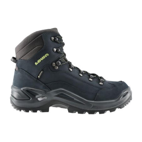 Buty męskie LOWA Renegade GTX mid, ciemnoniebieski/limonkowy