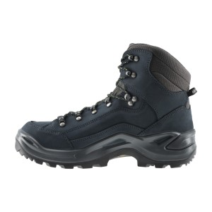 Buty męskie LOWA Renegade GTX mid, ciemnoniebieski/limonkowy