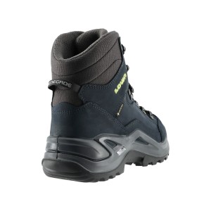Buty męskie LOWA Renegade GTX mid, ciemnoniebieski/limonkowy