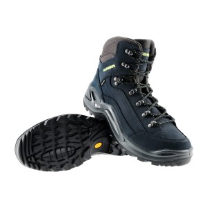 Buty męskie LOWA Renegade GTX mid, ciemnoniebieski/limonkowy