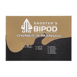 Dwójnóg UTG Shooter's SWAT Bipod Rubber Feet 6,2" - 6,7" Picatinny, czarny