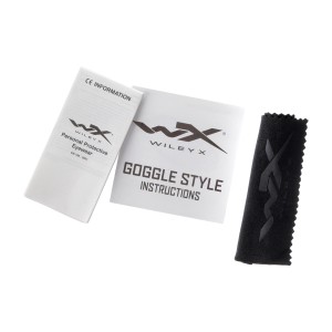 Gogle taktyczne Wiley X Spear SP293B smoke / clear / light rust, czarne oprawki