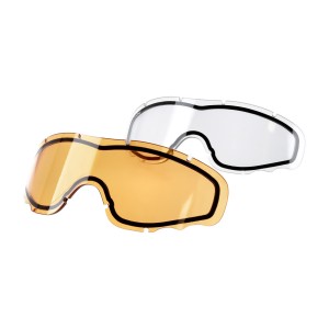 Gogle taktyczne Wiley X Spear SP293DLB smoke / clear / rust, czarne oprawki