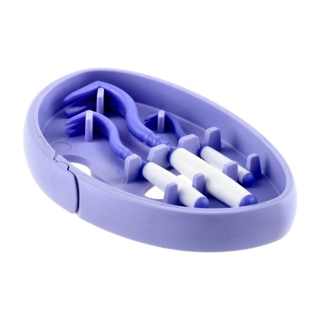 Kleszczołapki przyrząd do usuwania kleszczy Tick Twister Clipbox Trio z brelokiem, fioletowe 3 szt.