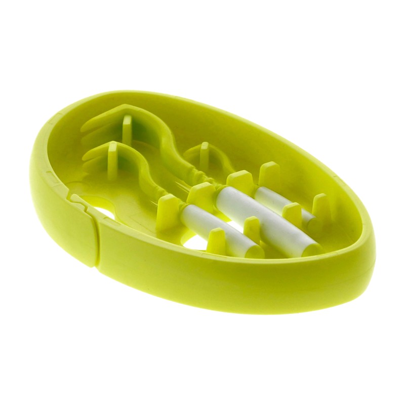 Kleszczołapki przyrząd do usuwania kleszczy Tick Twister Clipbox Trio z brelokiem, limonkowe 3 szt.
