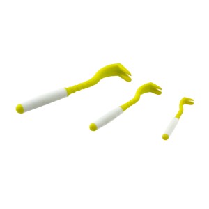 Kleszczołapki przyrząd do usuwania kleszczy Tick Twister Clipbox Trio z brelokiem, limonkowe 3 szt.