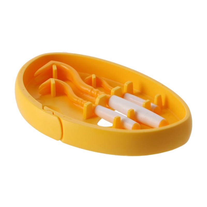 Kleszczołapki przyrząd do usuwania kleszczy Tick Twister Clipbox Trio z brelokiem, żółte 3 szt.