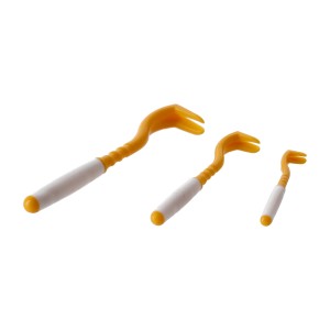 Kleszczołapki przyrząd do usuwania kleszczy Tick Twister Clipbox Trio z brelokiem, żółte 3 szt.