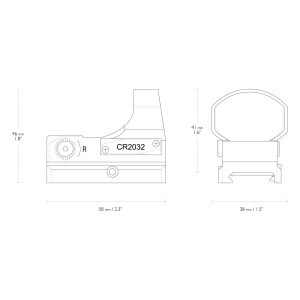 Kolimator otwarty Hawke Reflex Sight 3 MOA Wide View