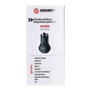Kompensator płomienia Gomander Quadron 7,62 5/8-24 UNEF